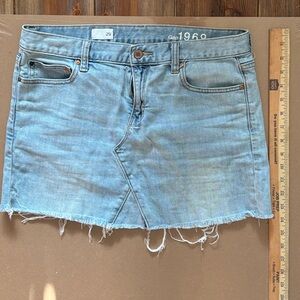 GAP Light Blue Denim Mini Skirt 29 waist
